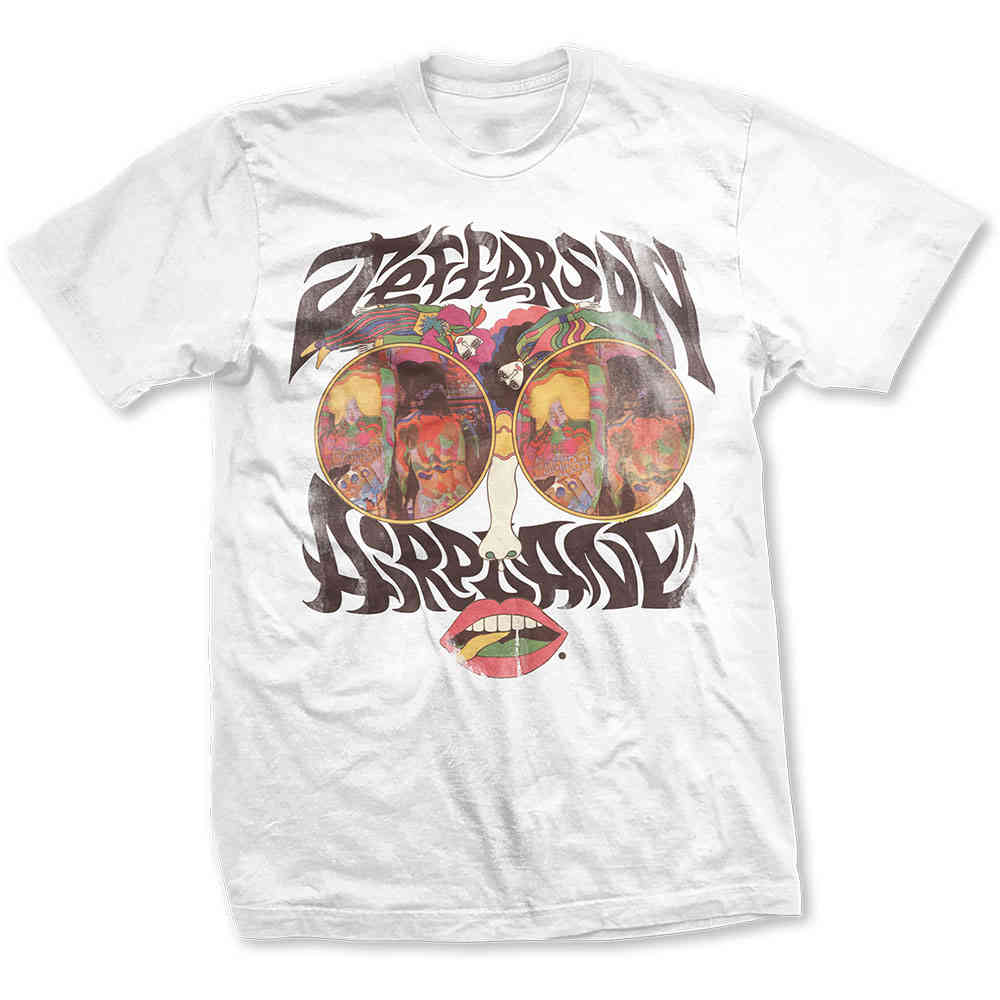 Jefferson Airplane - Lips Heren Tshirt - Wit